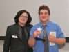 Community Instructor Damien Lawrence (left) presented CAREERS client Anthony Silvagni with a Personal Achievement Award