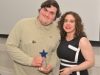 Andrew Spears was award a Rock Star Award and it was presented by Kelly Corvino, CAREERS Transition & Work-Based Learning Coordinator