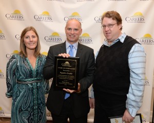 Natalie Sokol and Paul Sheridan accept an Award of Appreciation on behalf of PepsiCo Enable for sponsorship of our Anniversary Celebration.