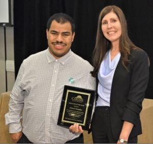 Ahmed Gonzalez (pictured below with his Employment Specialist Marielena Behnken) was named Employee of the Year at CAREERS 36th Anniversary Celebration.
